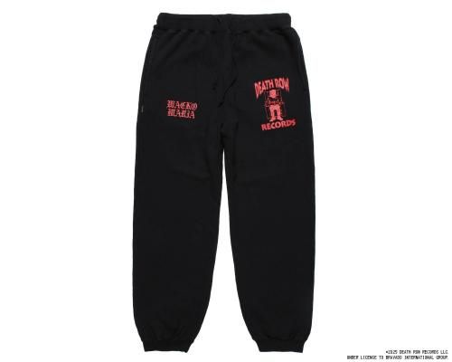 WACKO MARIA/拾ޥꥢ/DEATH ROW RECORDS /WASHED MIDDLE WEIGHT SWEAT PANTS/ǥ쥳/ߥɥ륦ȥåȥѥ/BLACK