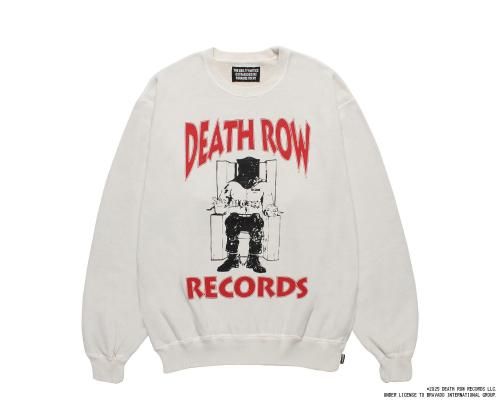 WACKO MARIA/拾ޥꥢ/DEATH ROW RECORDS/WASHED MIDDLE WEIGHT CREW NECK SWEAT SHIRT/ǥ쥳/IVORY