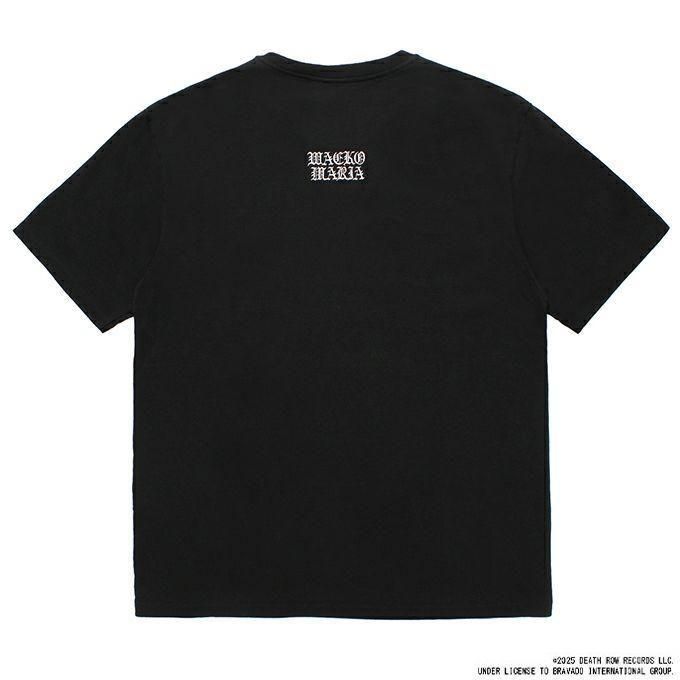 トップス WACKOMARIA DEATH ROW RECORDS / T-SHIRT WACKO MARIA/ワコマリア/DEATH ROW RECORDS / WASHED HEAVY