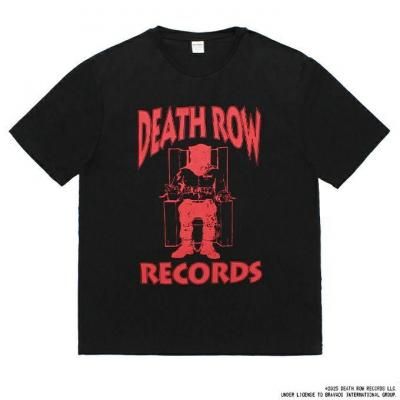WACKO MARIA/拾ޥꥢ/DEATH ROW RECORDS / WASHED HEAVY WEIGHT CREW NECK T-SHIRT/BLACK