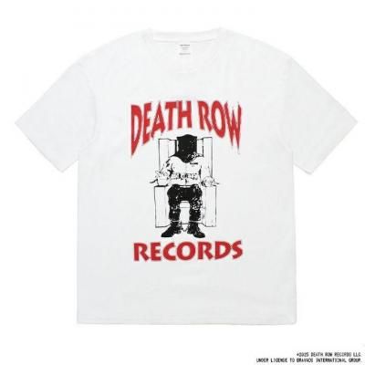 WACKO MARIA/拾ޥꥢ/DEATH ROW RECORDS / WASHED HEAVY WEIGHT CREW NECK T-SHIRT/WHITE
