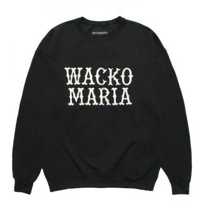 WACKO MARIA/拾ޥꥢ/CREW NECK SWEAT SHIRT/å/BLACK