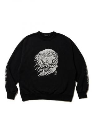 ANTIDOTE BUYERS CLUB/ɡȥХ䡼/Fade Wash Crewneck Sweatshirt(Skull Jesus)/롼ͥåå/BLACK