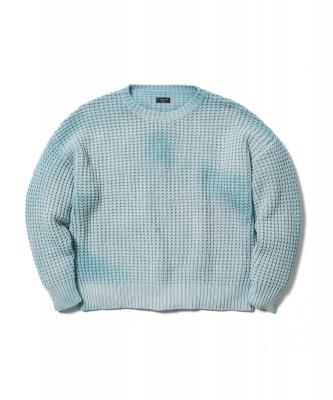 F-LAGSTUF-F/ե饰/FADE BLOCK SWEATER//LIGHT BLUE