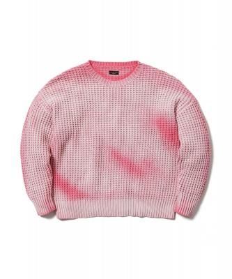 F-LAGSTUF-F/ե饰/FADE BLOCK SWEATER//RED