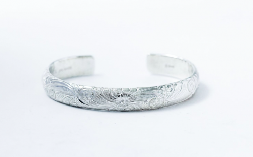 WAKAN SILVER SMITH/參󥷥Сߥ/10mm Arabesque bangle (M)
/٥Х󥰥/BN-068