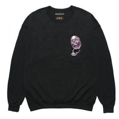 WACKO MARIA/拾ޥꥢ/56 TATTOO STUDIO / CREW NECK SWEAT SHIRT/å/BLACK