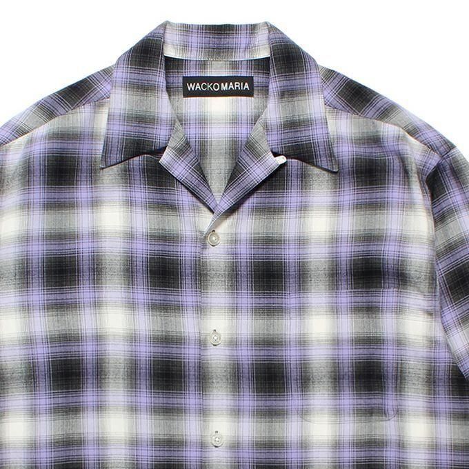 WACKO MARIA/ワコマリア/OMBRE CHECK OPEN COLLAR SHIRT L/S ( TYPE-1