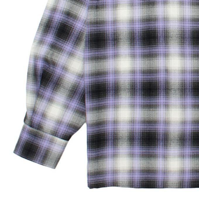 WACKO MARIA/ワコマリア/OMBRE CHECK OPEN COLLAR SHIRT L/S ( TYPE-1