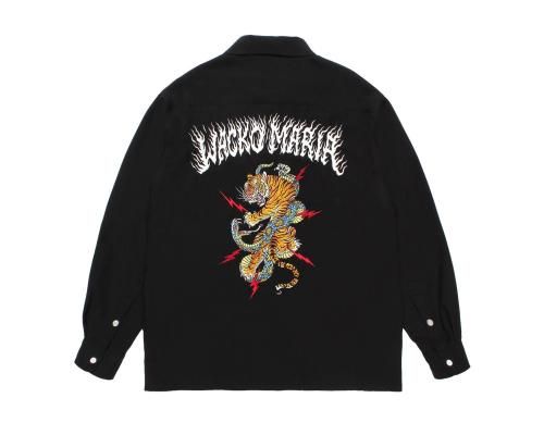 WACKO MARIA/拾ޥꥢ/TIM LEHI / 50'S SHIRT L/S ( TYPE-1 )/󥰥꡼֥/BLACK