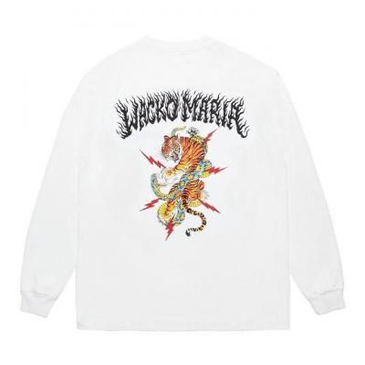 WACKO MARIA/拾ޥꥢ/TIM LEHI / WASHED HEAVY WEIGHT CREW NECK LONG SLEEVE T-SHIRT ( TYPE-1 )/WHITE