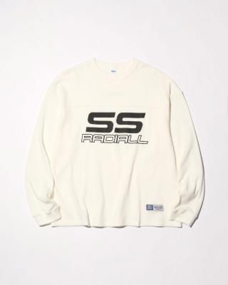 RADIALL/ǥ/Coupe FOOTBALL SHIRT L/S/ޥեåȥܡ󥰥꡼T/WHITE