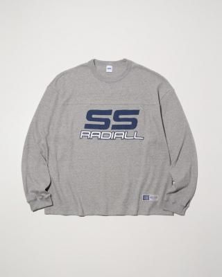 RADIALL/ǥ/Coupe FOOTBALL SHIRT L/S/ޥեåȥܡ󥰥꡼T/GRAY