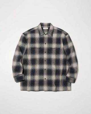 RADIALL/ǥ/Shore OPEN COLLARED SHIRT L/S/֥쥪ץ󥫥顼/BLACK