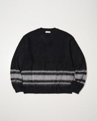 RADIALL/ǥ/Huntington V NECK SWEATER L/S/Vͥåإ/BLACK