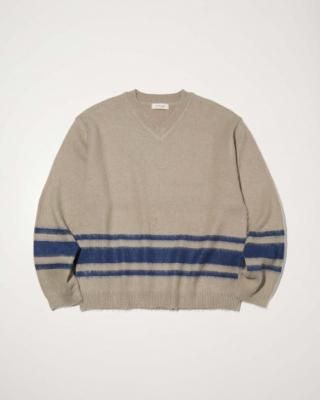 RADIALL/ǥ/Huntington V NECK SWEATER L/S/Vͥåإ/GRAY