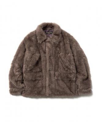 F-LAGSTUF-F/ե饰/FUR COAT/ե/BROWN