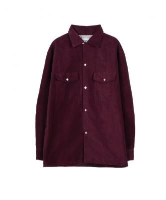 MASSES/ޥ/WESTERN CORDUROY SHIRT/ǥ/BURGUNDY