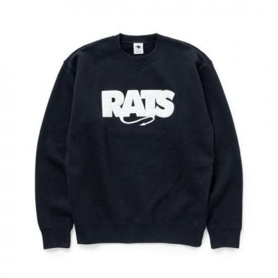 RATS/å/BOX LOGO CREW NECK SWEAT/롼ͥååȥ/BLACK