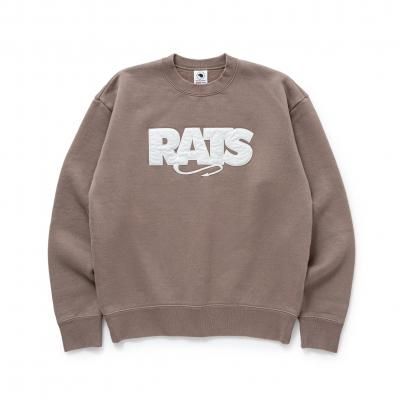 RATS/å/BOX LOGO CREW NECK SWEAT/롼ͥååȥ/KHAKI