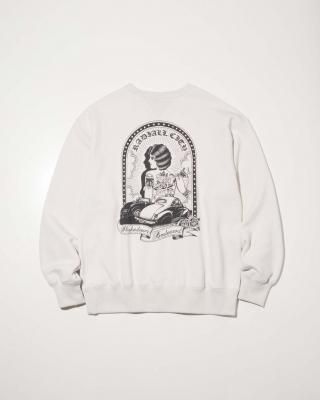 RADIALL/ǥ/BOULEVARD - LOOPWHEEL CREW NECK SWEATSHIRT L/S/롼ͥåå/SNOW WHITE