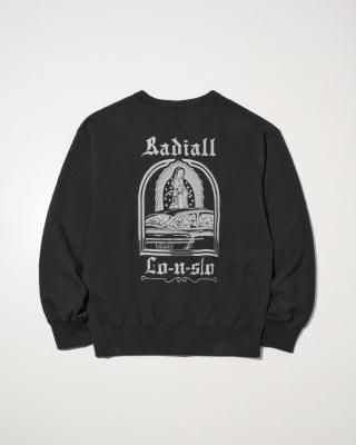 RADIALL/ǥ/BOULEVARD - LOOPWHEEL CREW NECK SWEATSHIRT L/S/롼ͥåå/INK BLACK