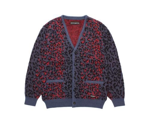 WACKO MARIA/拾ޥꥢ/LEOPARD MOHAIR CARDIGAN/쥪ѡɥإ˥åȥǥ/NAVY