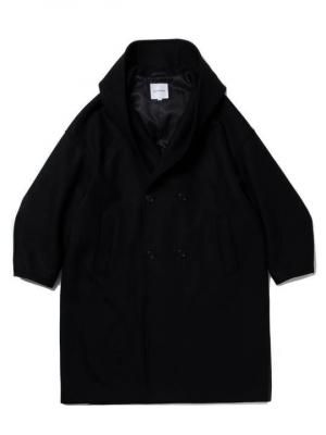 COOTIE/ƥ/WOOL MELTON DOUBLE BREASTED JEDI COAT//BLACK