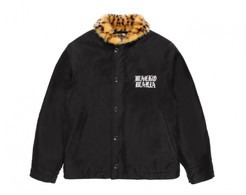 WACKO MARIA/拾ޥꥢ/LEOPARD FAUX FUR N-1 DECK JACKET/쥪ѡɥե/ǥå㥱å/BLACK