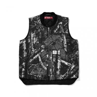 Hide and Seek/Camo Zip Work Vest/٥/BLACK CAMO