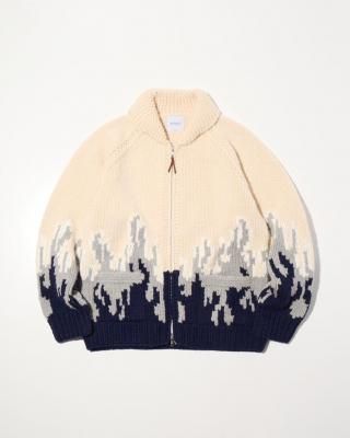 RADIALL/ǥ/Sierra ZIP UP COWICHAN SWEATER/󥸥㥱å/IVORY