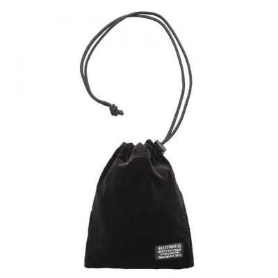 WACKO MARIA/拾ޥꥢ/VELVET DRAWSTRING BAG/٥٥åȥݡ/BLACK