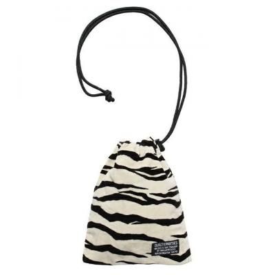 WACKO MARIA/拾ޥꥢ/TIGER VELOUR DRAWSTRING BAG/٥ݡ/WHITE