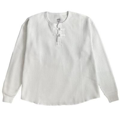 EXODUS//ORIENTAL HENRY NECK SHIRT/إ꡼ͥåޥ/WHITE