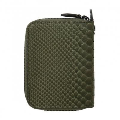 NEXUS VII. /�ͥ��������֥�/SNAKE SKIN SHORT WALLET/���͡���������쥶�����硼�ȥ�����å�/OLIVE