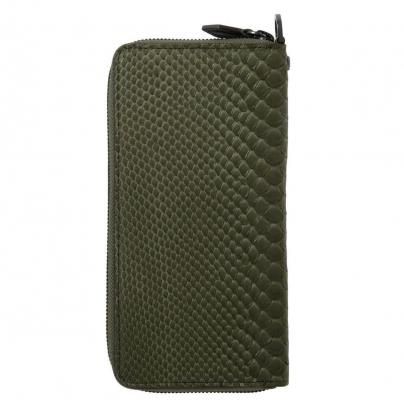 NEXUS VII. /�ͥ��������֥�/SNAKE SKIN LONG WALLET/���͡���������쥶�����󥰥�����å�/OLIVE