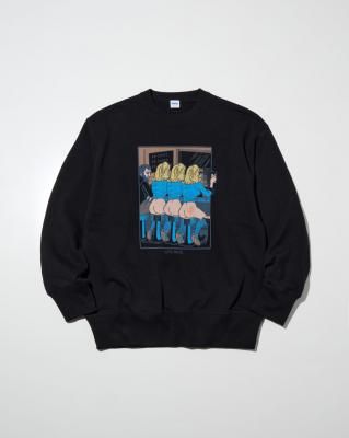 RADIALL/��ǥ�����/Love Beer CREW NECK SWEATSHIRT L/S/���롼�ͥå��������å�/BLACK