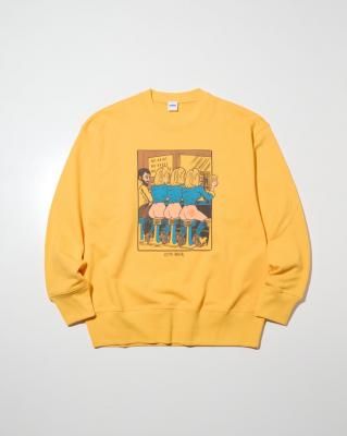 RADIALL/��ǥ�����/Love Beer CREW NECK SWEATSHIRT L/S/���롼�ͥå��������å�/YELLOW