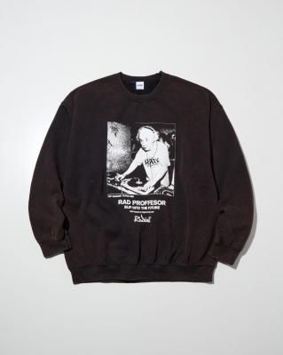 RADIALL/��ǥ�����/E=Mc2 CREW NECK SWEATSHIRT L/S/���롼�ͥå��������å�/FADED BLACK