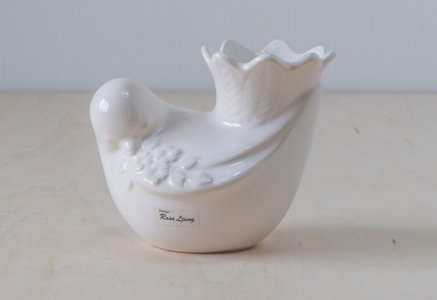 DECO（デコ）/ 陶器の鳥の花器 / スウェーデン / ビンテージ / I0128