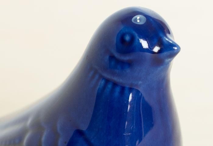 北欧で使われていた、陶器の鳥の置物(オブジェ)/ ビンテージ 北欧で使われていた、陶器の鳥の置物(オブジェ)/ ビンテージ