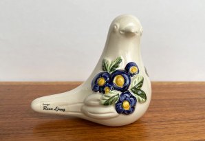 DECO（デコ）/ 陶器の鳥の置物 / スウェーデン / ビンテージ / I0173