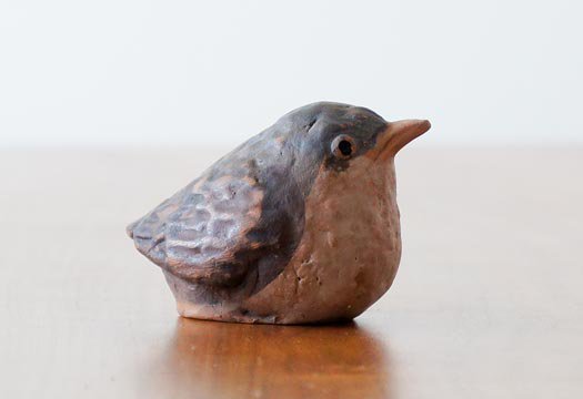 北欧で使われていた、陶器の鳥の置物 画像