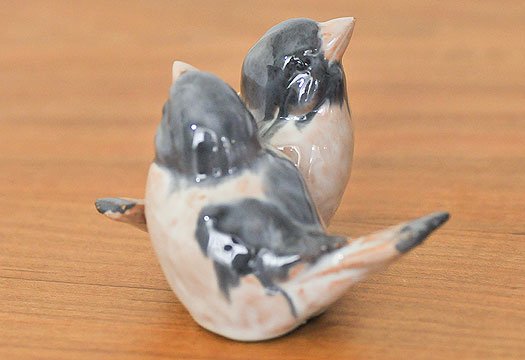 DISSING KERAMIK／陶器のつがいの鳥の置物（オブジェ）／デンマーク