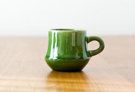 スウェーデン製の深緑のグロッグ用カップ(小)エスプレッソにも／ビンテージ