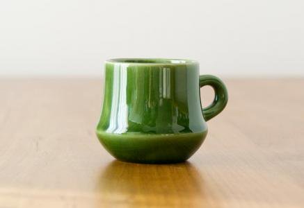 スウェーデン製の深緑のグロッグ用カップ(小)エスプレッソにも／ビンテージ