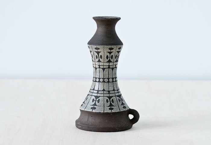 Alingsas Keramik（アーリングソース ケラミック）／陶器の花瓶／スウェーデン／ビンテージ - 北欧雑貨店 fina fina