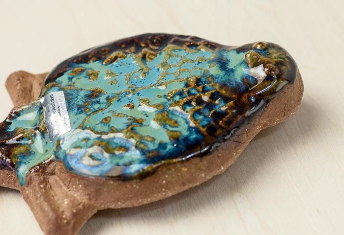 北欧で使われていた、陶器の鳥の壁掛け／スウェーデン