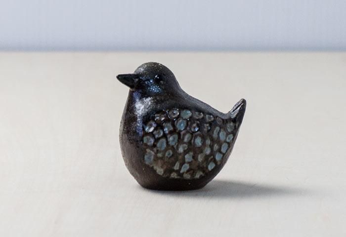 インテリア小物【美品】トリ　鳥　陶器　オブジェ　置物　インテリア　工芸品　美術品　A3337