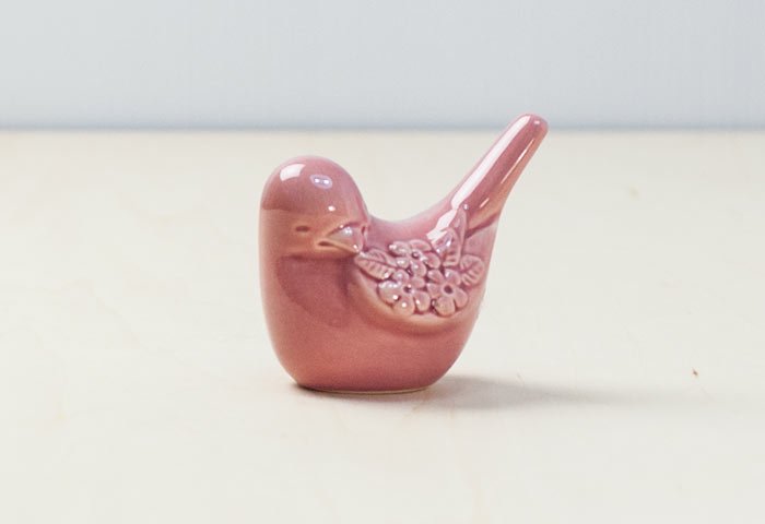 最安値で 陶器製 鳥 置物 ヴィンテージ Cardinal Figurine 置物